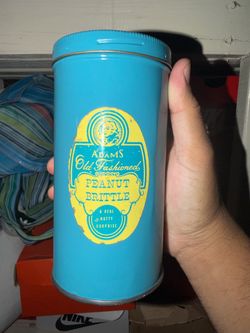 Vintage Adams Old Fashioned Peanut Brittle Snake Nut Can