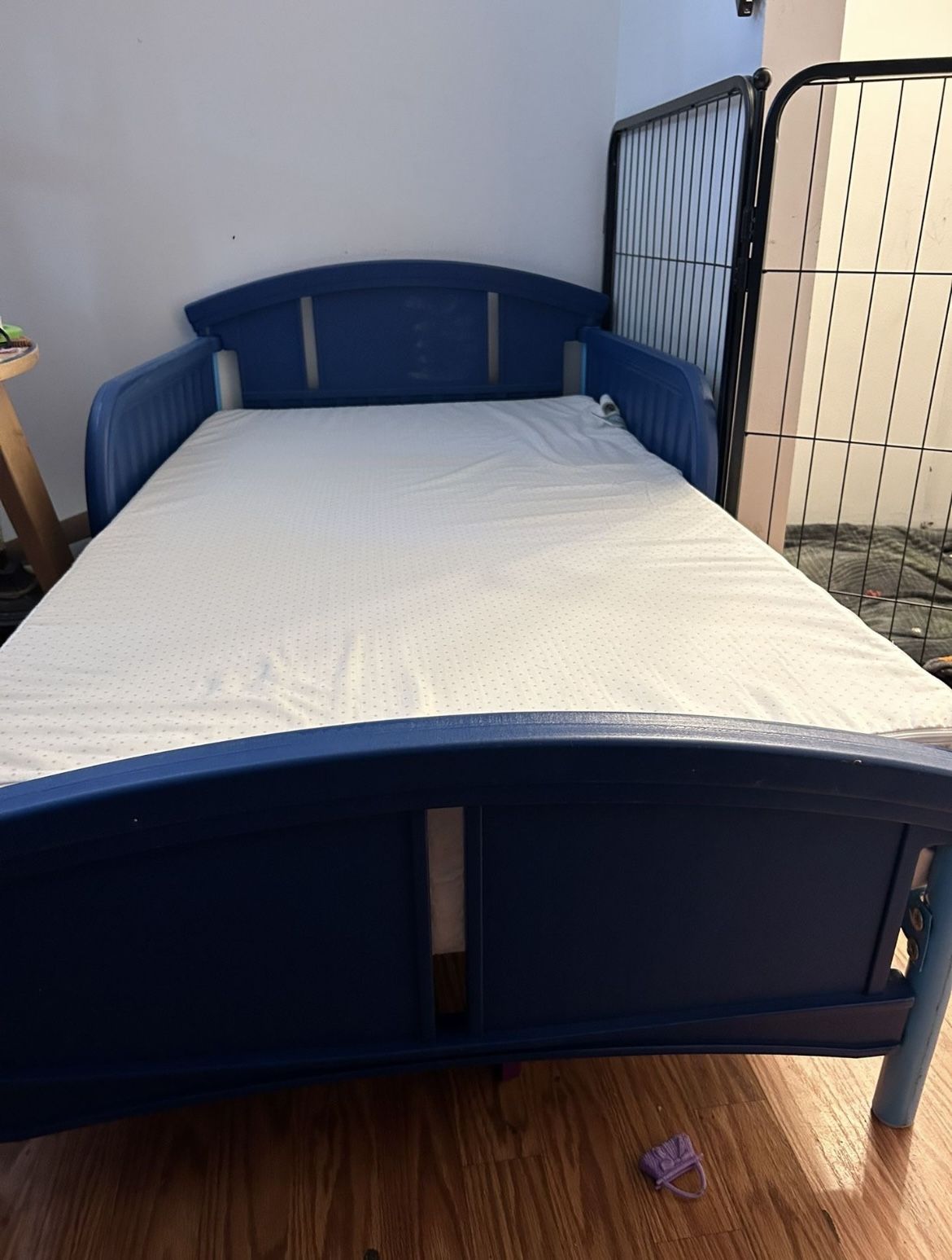 Blue Toddler Bed 