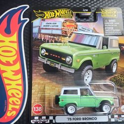 Hot Wheels Boulevard Ford Bronco 1975 With Removable Top