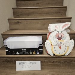 Pre Release White Rabbit with Clock Loungefly $125 Full Box Of Mini Starwars Loungefly Backpacks $225 For Case Or $20 Each