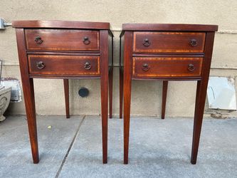 Vintage Federal, Or Regency Style Side/Nightstand Tables