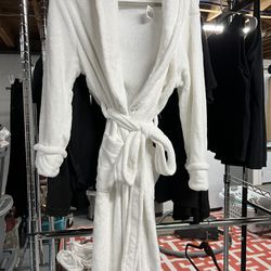 NEW White Plushy Robe