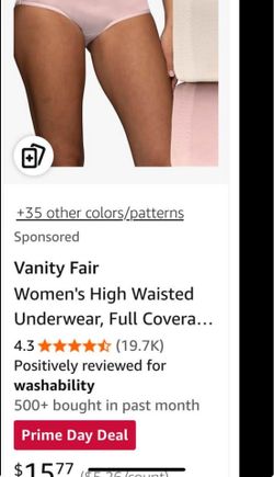 Vanity fair XL size 8 underwear