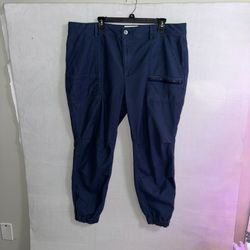 REI Cooperative Jogger Pants Men’s 20W Blue Stretch Outdoor Cargo 