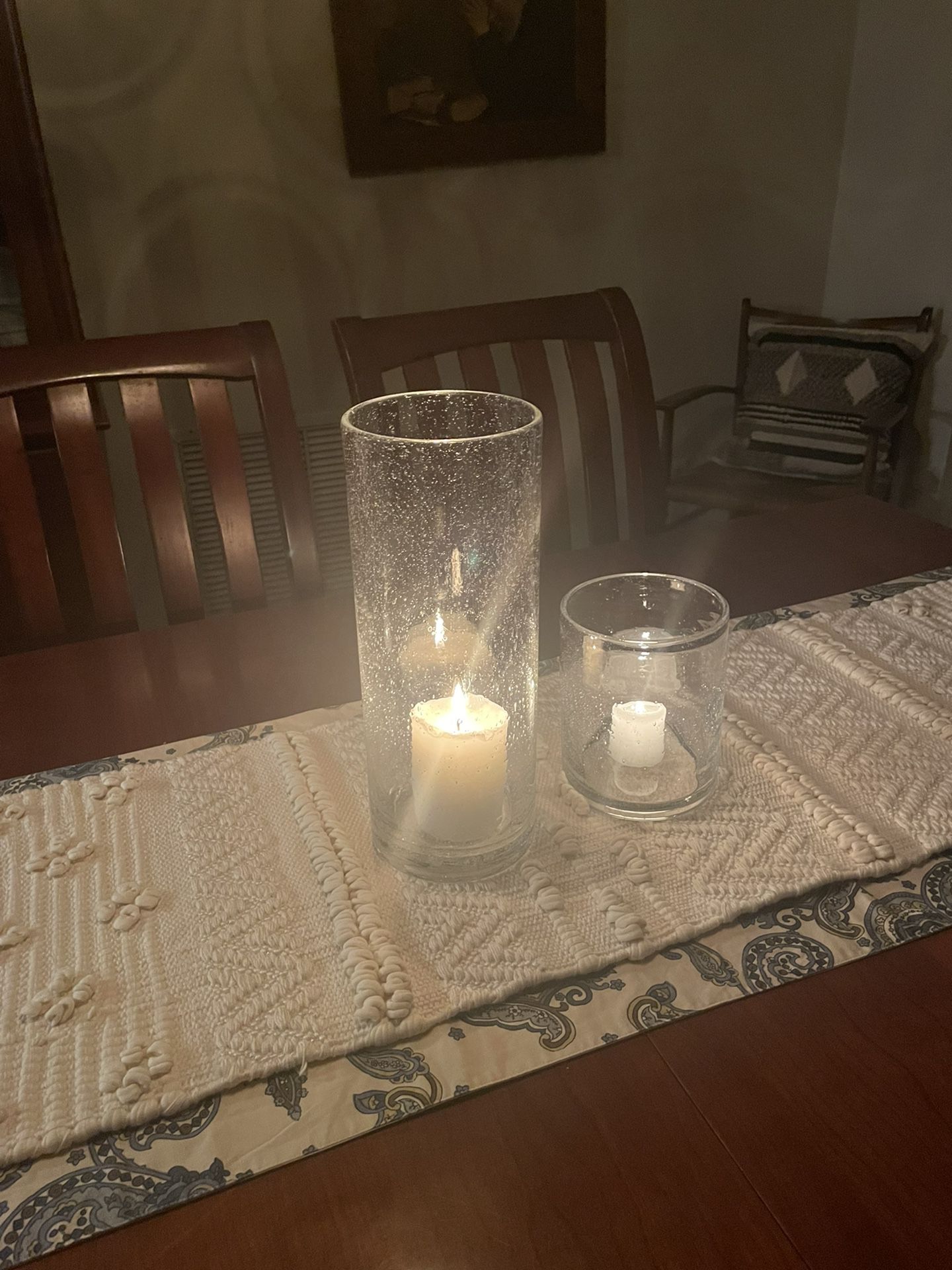 Beautiful Pillar Glass Candle Holder