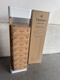 Tushy Bamboo Toilet Paper And Stand 