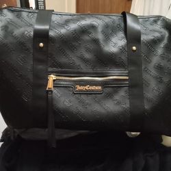 Juicy Couture Black Duffle Bag 