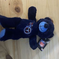 TN titans Good Stuff bear 8" Teddy Bear Plush NFL Football Tennessee in like new condition w tags