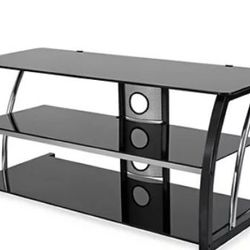 Black Glass tv stand