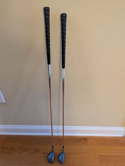 Spalding Centurion Stainless 3 and 5 woods golf clubs set