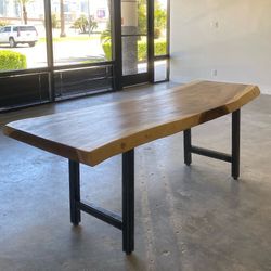 Real Wood Slab Table