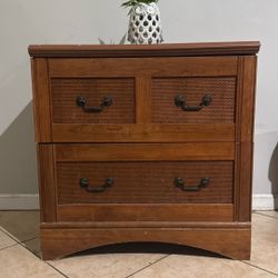 2-Drawer Wood File Cabinet – Solid & Spacious