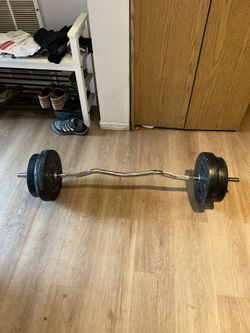 Curl Bar Weight Lifting 