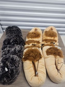 Mens Furry Feet Slippers