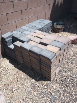 I got pavers that are 8 inches long, 5 and a 1/2 inches thick.I have four hundred of them 43 hundred dollars