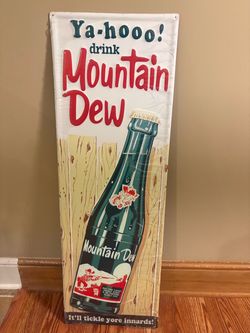 Metal Mountain Dew Sign