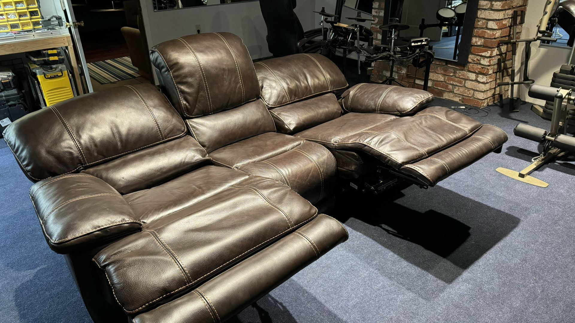 Costco Recliner Couch - With USB Charging Ports 