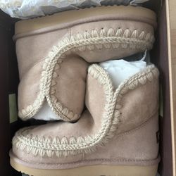 NEW In box FREE PEOPLE MOU Sheepskin Glacier Boot Camel Size 38 / UK 5
