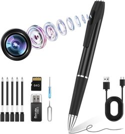 Hidden Camera Pen with 64GB, 1080P Indoor Security Camera for Office and Study, Pet Camera for Home Safety About this item High-Definition Clarity: