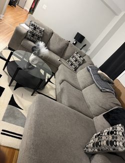 Ashley Furniture Light Gray 3+ Piece Sectional