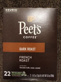 Peets Dark Roast Coffee Keurig Cup