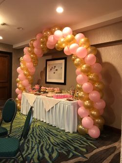 Pink and gold