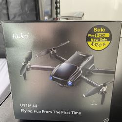 Ruko U11MINI Drones with Camera for Adults 4K, 70 Min 2 Batteries, Under 249g, Camera Drone with GPS TOF 9800FT Long Range Auto return for beginner