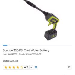 Sun Joe Water Pressure 