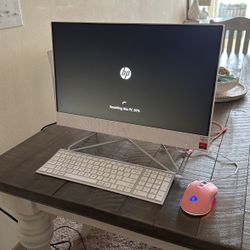 HP All In One Computer With Wireless Keyboard And Mouse 