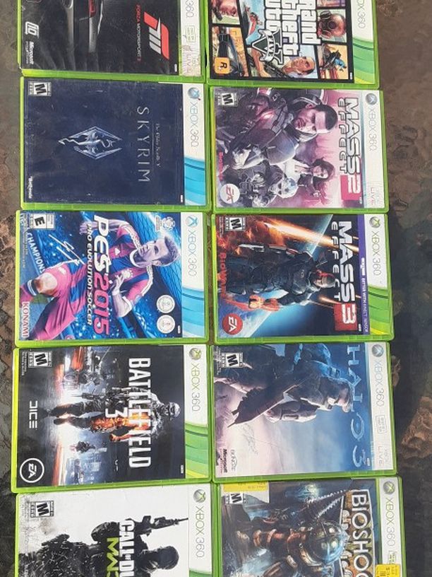 12 Xbox 360 Games bundle With Wireless controller