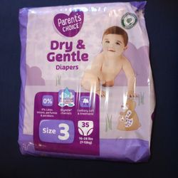 Diapers for babies size 3 (35 count)