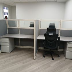 Used Reupholstered Cubicles Sale $695.00