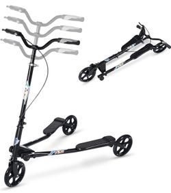 3 wheels foldable swing scooter for boy/girl/adult