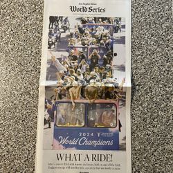 🎁 2024 Dodgers World Series Los Angeles Times Newspaper Commemorative Edition 