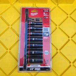 Milwaukee
SHOCKWAVE Impact Duty 3/8 in. Metric Deep Impact Rated Socket Set (8-Piece)