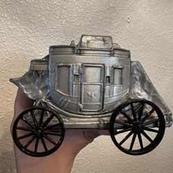Banthrico Stagecoach Die Cast Coin Ban k - First National Bank