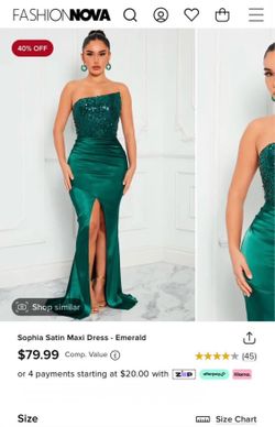 Sophia Satin Maxi Dress large