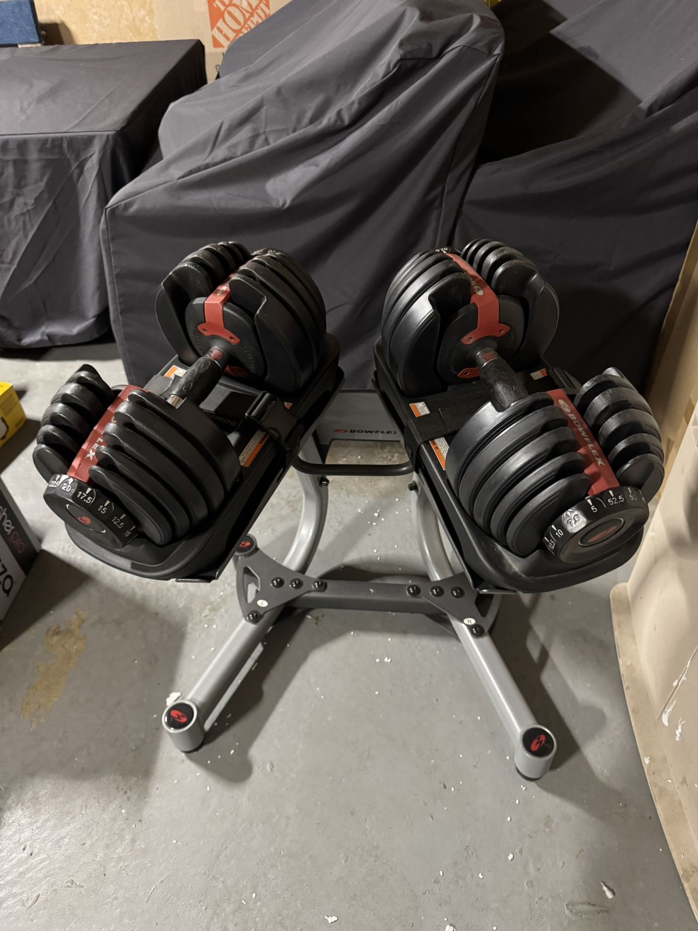 Bowflex Adjustable Dumbbells Set 52.5 Lbs with Stand