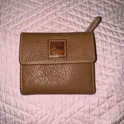 Dooney & Bourke Pebble Grain Small Flap Credit Card Wallet
