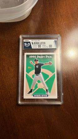 Derek Jeter 1992 Price Negotiable Draft Pick 9.0 HGA Graded Mint