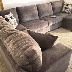 Brand New Ashley Smoke Oversized Sectional 