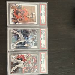 3 graded PSA10 slabs