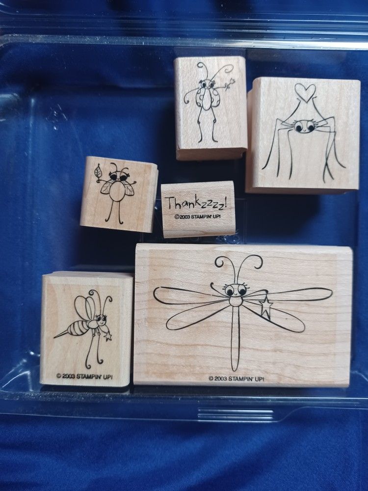Stampin' Up Bug Stamps Set. Retired 2003