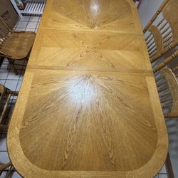 Solid Oak Dining Table 