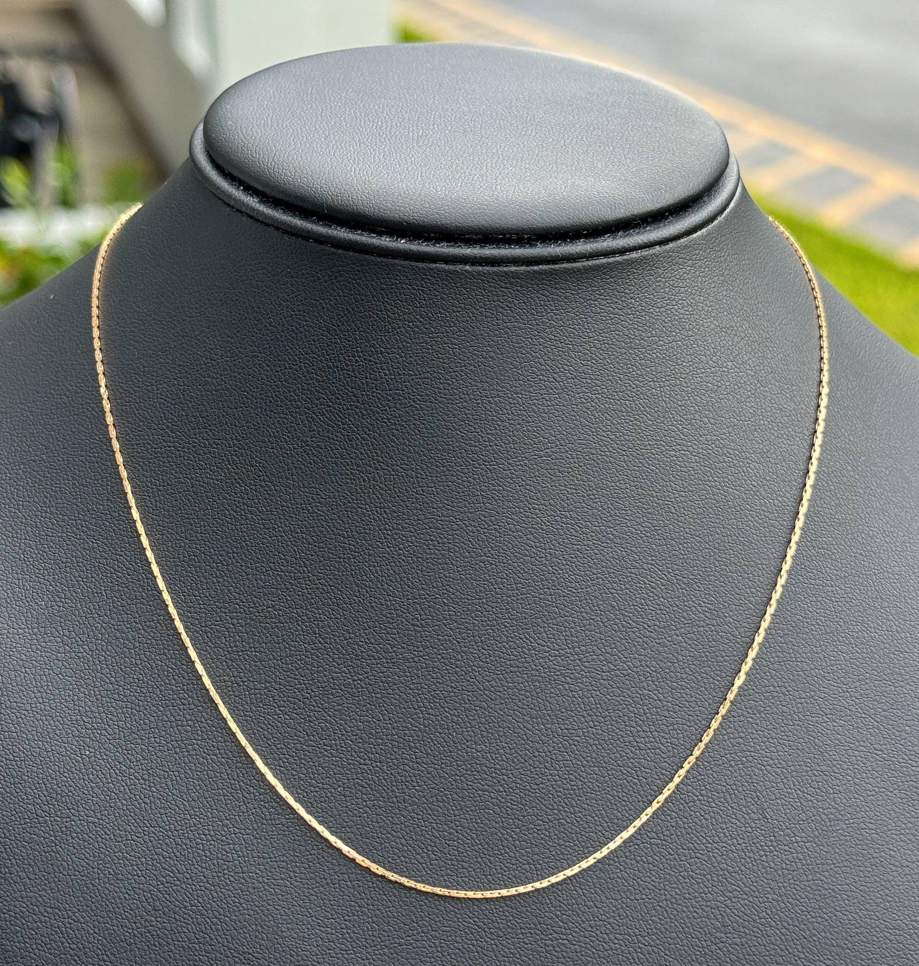 Jewelry 14k solid rose gold cable chain 17.25” Chain necklace 2.40 grams 1.00mm