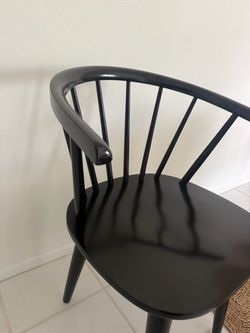 Black Wood Windsor Dining Chair