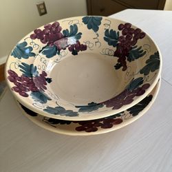 Pasta Bowl And platter