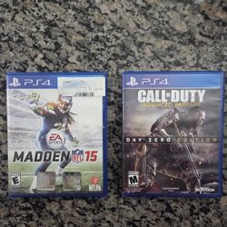Ps4 Video Game Call Of Duty_Madden NFL 15