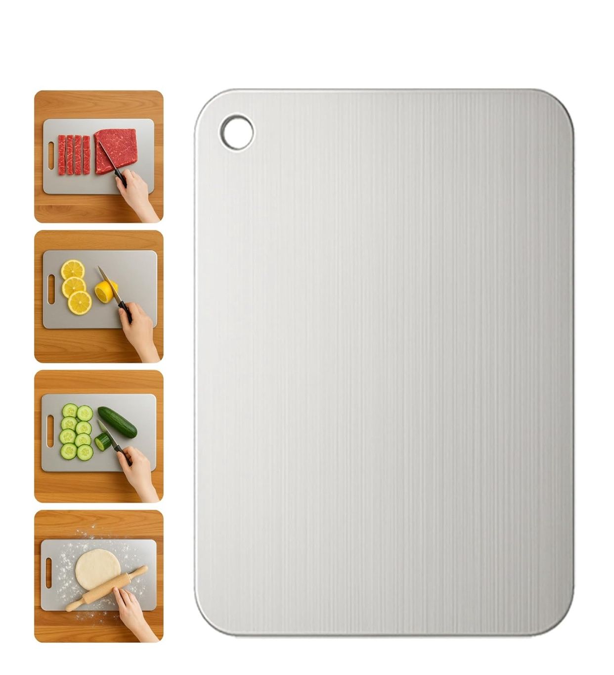 Stainless Steel Cutting Board Titanium Healthy Cutting Board