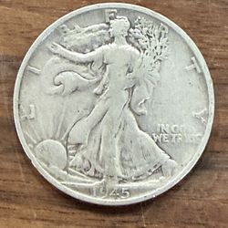1945-S Silver Walking Liberty Half Dollar